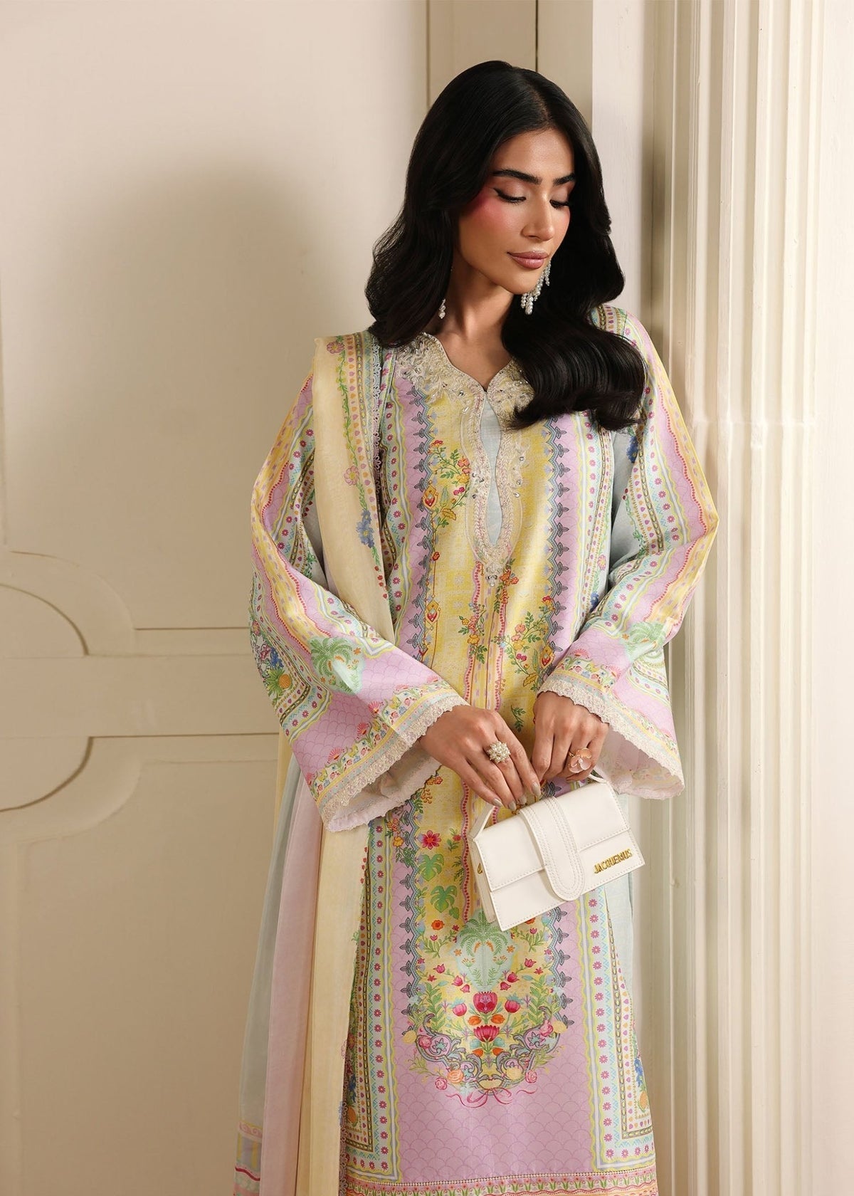 Kanwal Malik | Sorelle Luxe Silk 26 | kairo - Luxury Dress - available at Maria Faisal in UK and USA.