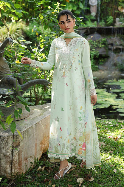Qalamkar | Q Prints 26 | AX-01 (A) NEVE - Luxury Dress - available at Maria Faisal in UK and USA.