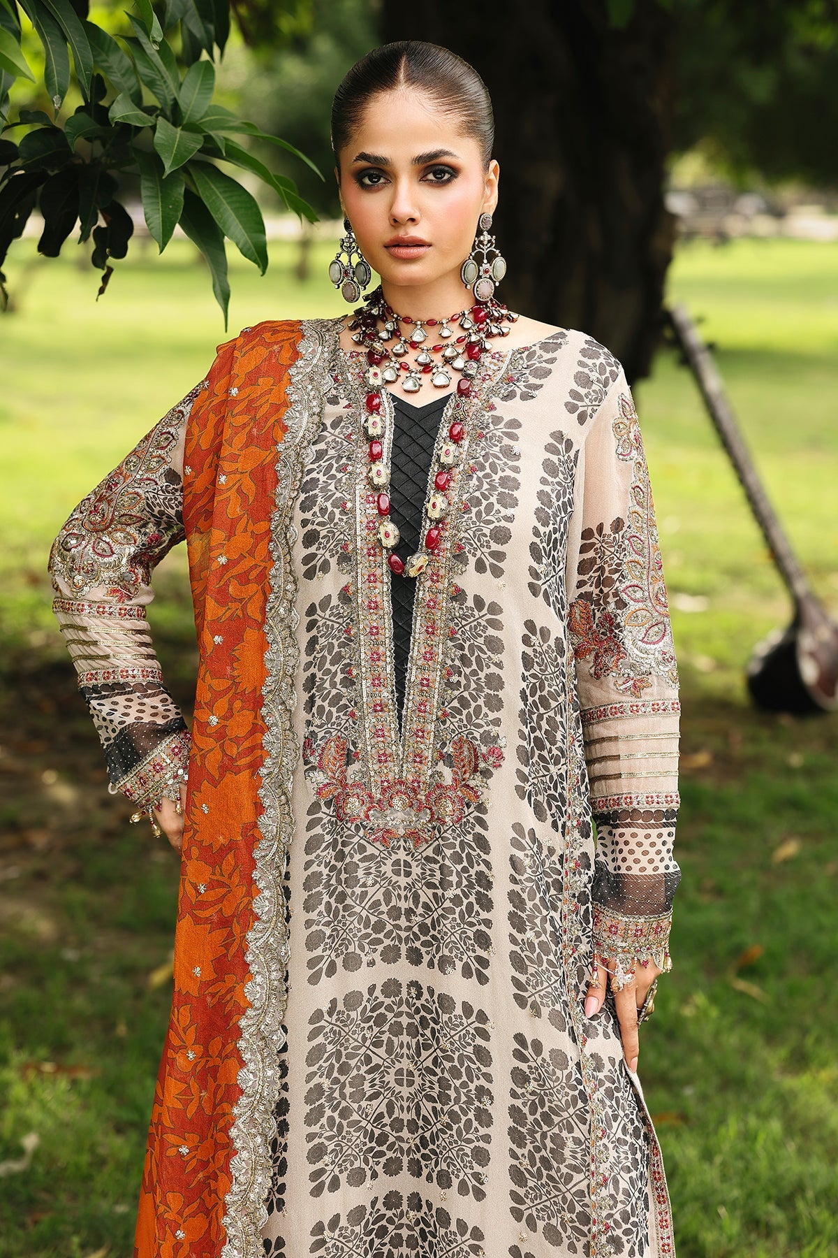 Charizma | Vasal Chiffon 25 | SL25-30 E - Ladies Clothes - Maria Faisal
