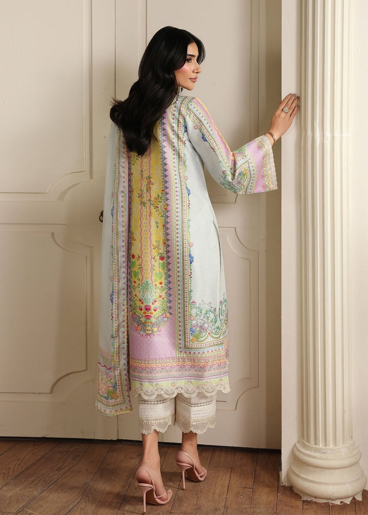 Kanwal Malik | Sorelle Luxe Silk 26 | kairo - Luxury Dress - available at Maria Faisal in UK and USA.