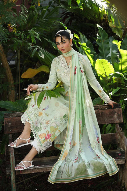 Qalamkar | Q Prints 26 | AX-01 (A) NEVE - Luxury Dress - available at Maria Faisal in UK and USA.