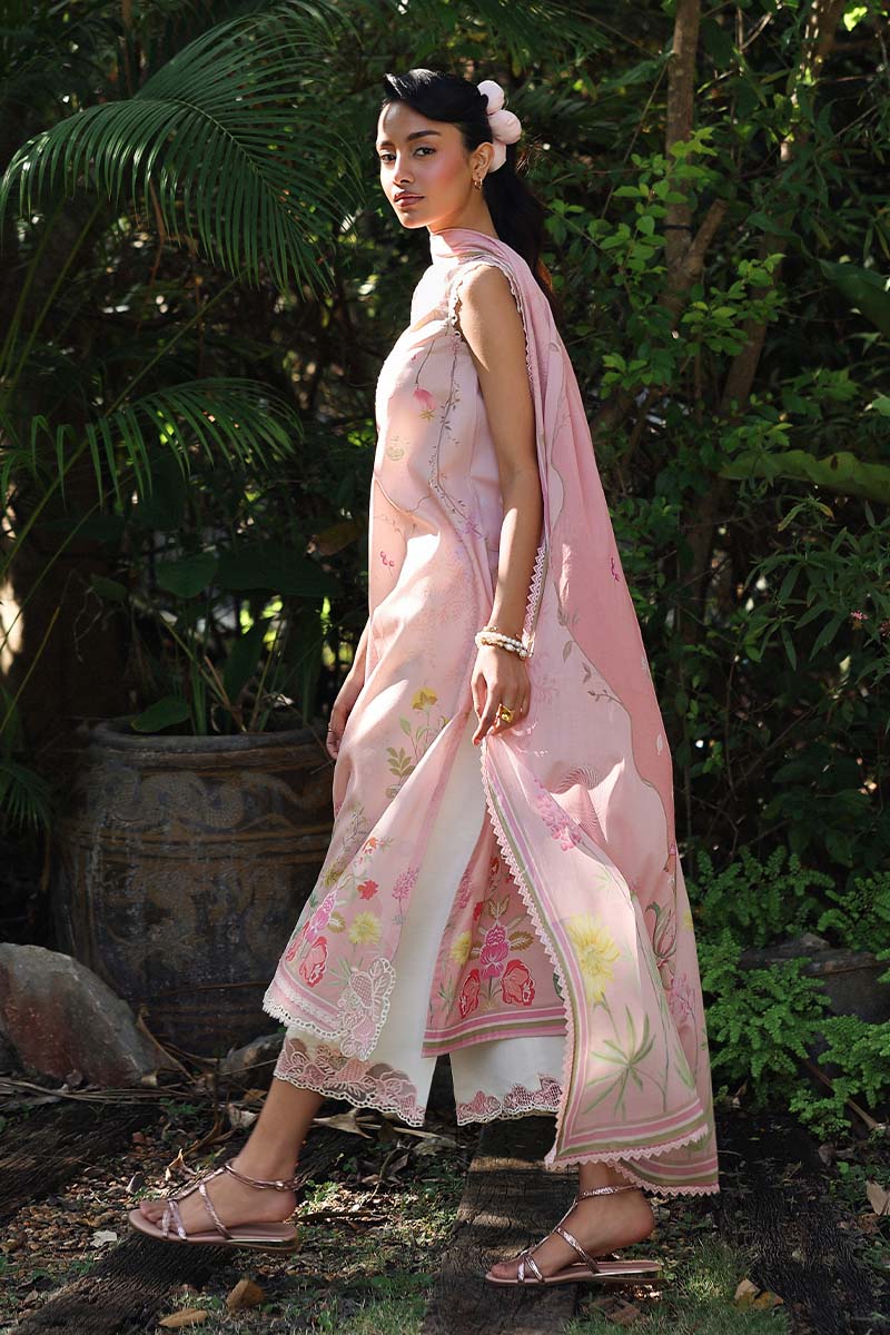 Qalamkar | Q Prints 26 | AX-01 (B) IONA - Luxury Dress - available at Maria Faisal in UK and USA.