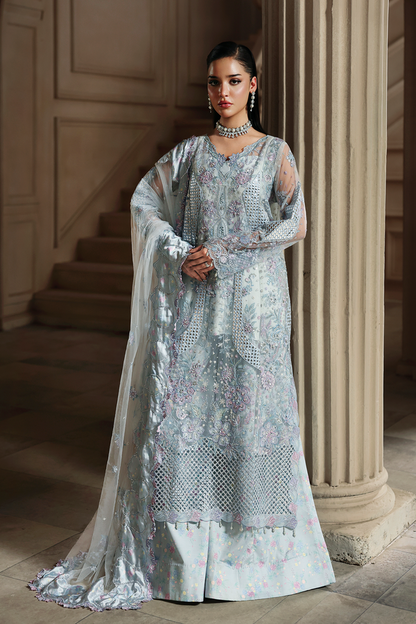 Rajbari | Sage Luxury Formals | Margot - Formal Dress - available at Maria Faisal in UK and USA.