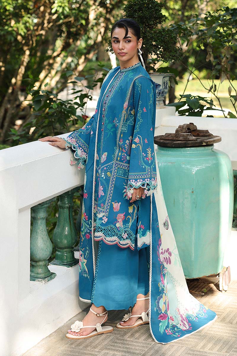 Qalamkar | Q Prints 26 | AX-05 (B) CAIRE - Luxury Dress - available at Maria Faisal in UK and USA.