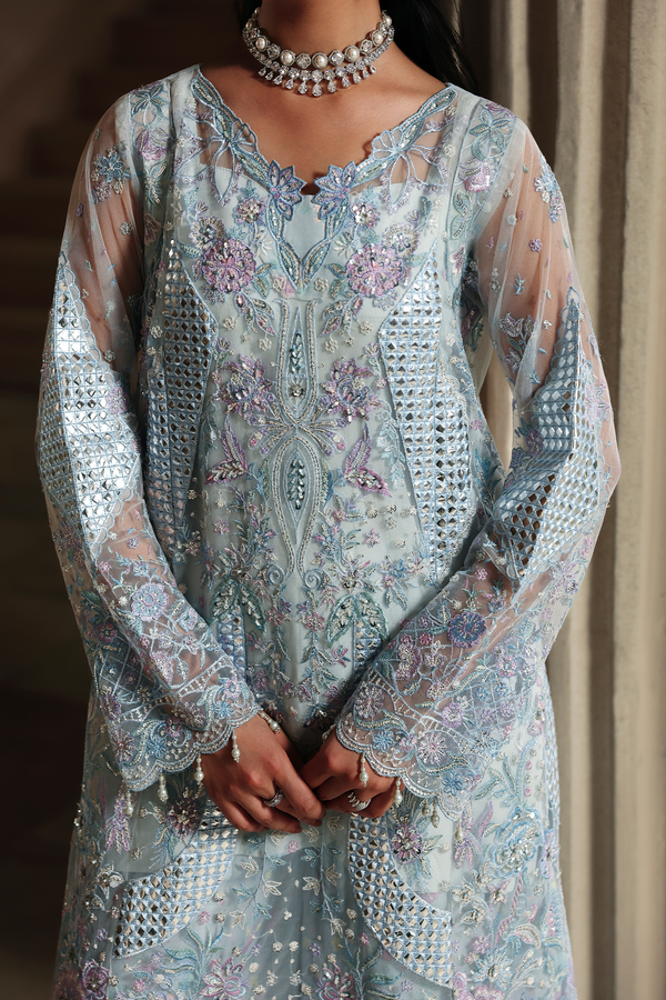 Rajbari | Sage Luxury Formals | Margot - Formal Dress - available at Maria Faisal in UK and USA.