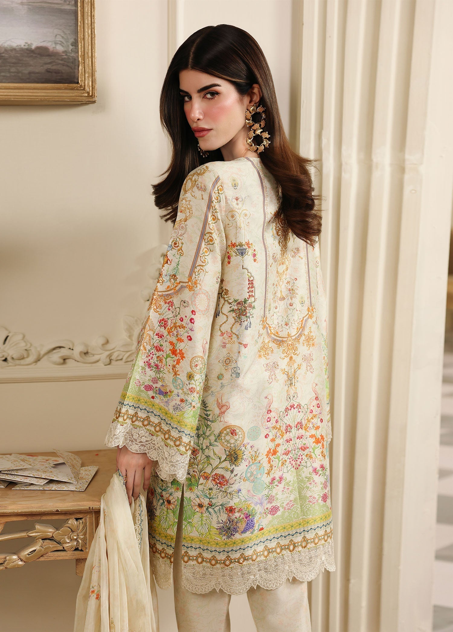 Kanwal Malik | Sorelle Luxe Silk 26 | Mirelle - Luxury Dress - available at Maria Faisal in UK and USA.