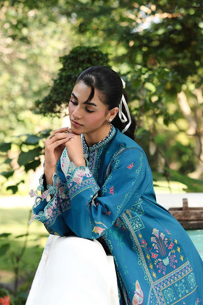 Qalamkar | Q Prints 26 | AX-05 (B) CAIRE - Luxury Dress - available at Maria Faisal in UK and USA.