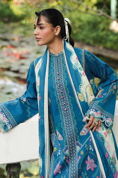 Qalamkar | Q Prints 26 | AX-05 (B) CAIRE - Luxury Dress - available at Maria Faisal in UK and USA.