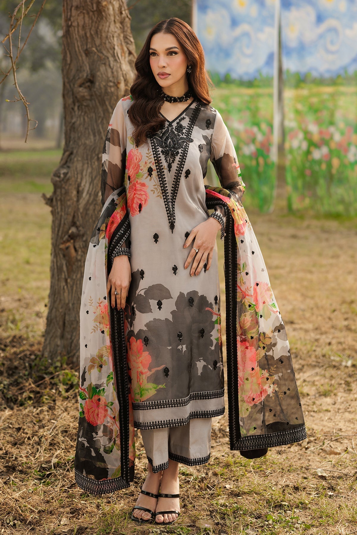 Charizma | Festive Pret  | CMA-6-174 - Dress - available at Maria Faisal in UK and USA.