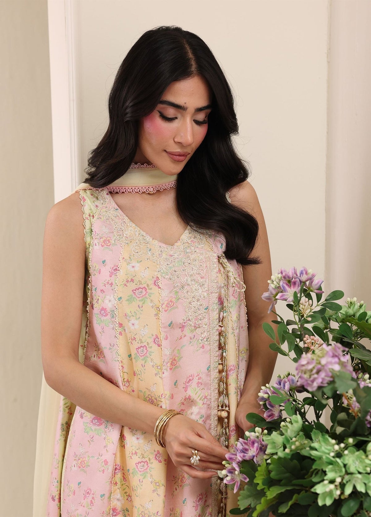 Kanwal Malik | Sorelle Luxe Silk 26 | Liora - Luxury Dress - available at Maria Faisal in UK and USA.
