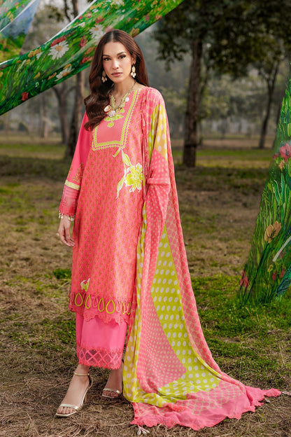 Charizma | Combination Lawn | CC6-18 - Luxury Dress - available at Maria Faisal in UK and USA.