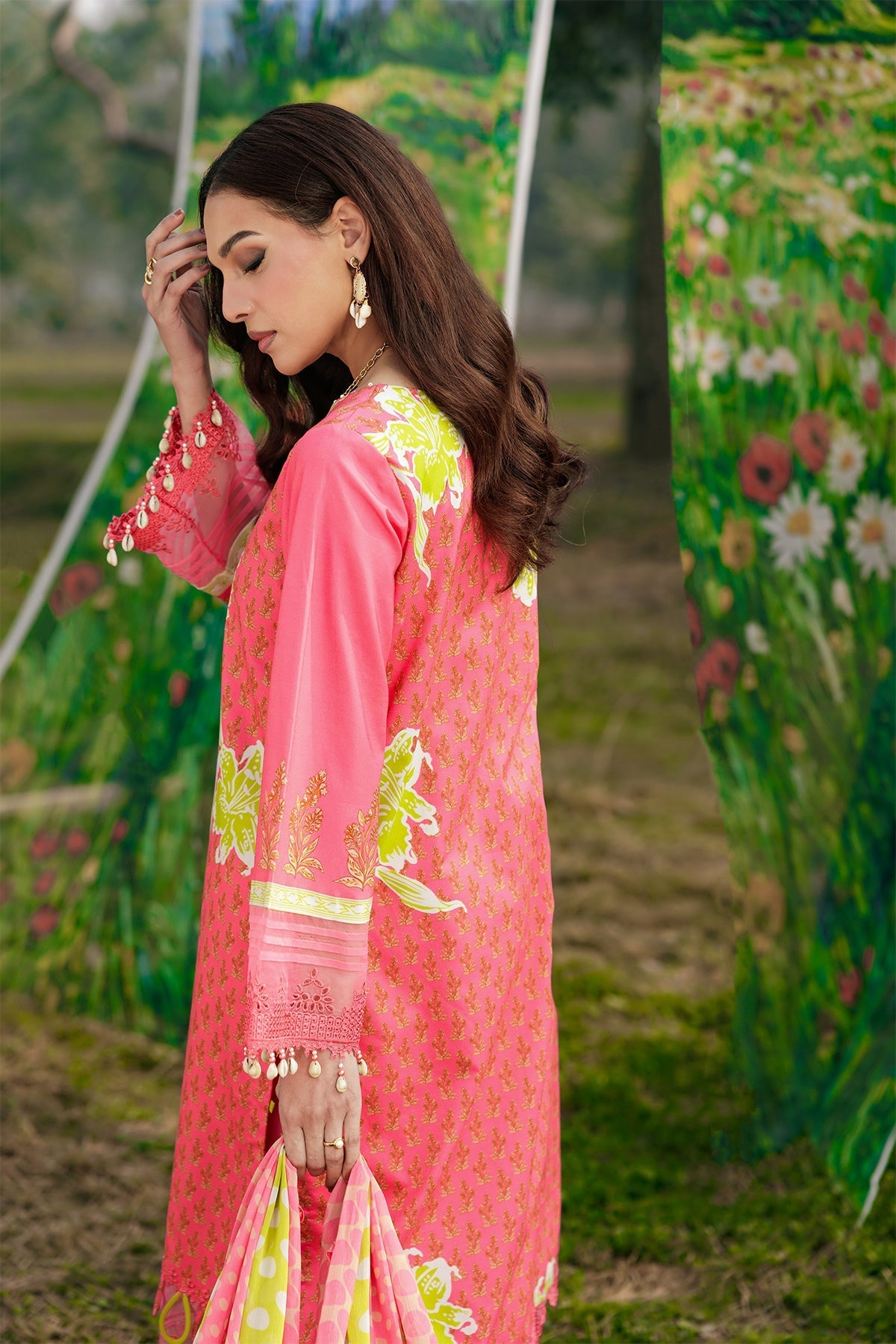 Charizma | Combination Lawn | CC6-18 - Luxury Dress - available at Maria Faisal in UK and USA.