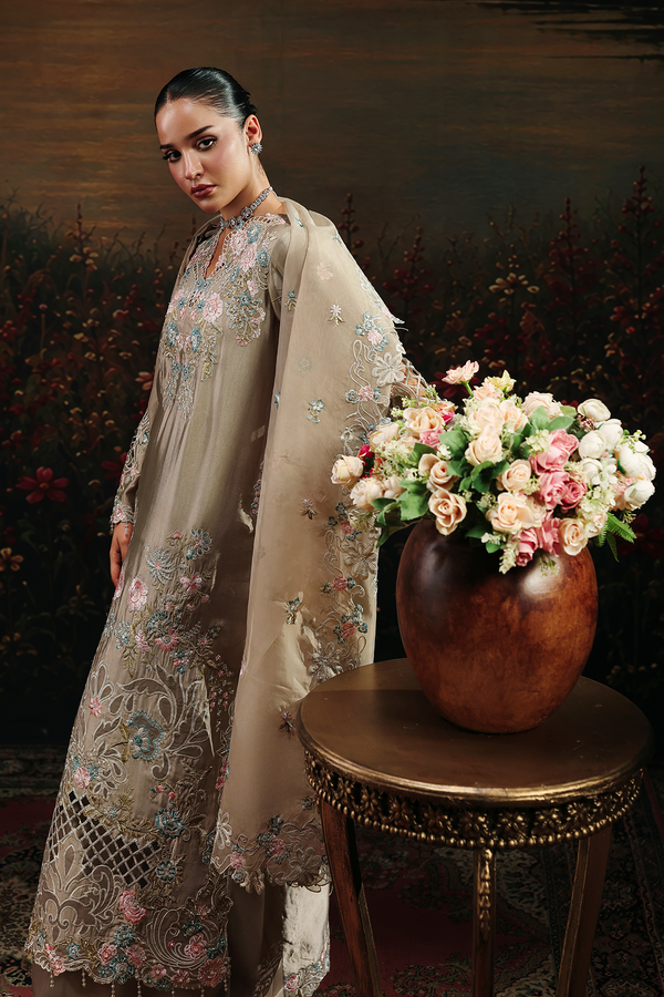 Rajbari | Sage Luxury Formals | Isla - Formal Dress - available at Maria Faisal in UK and USA.