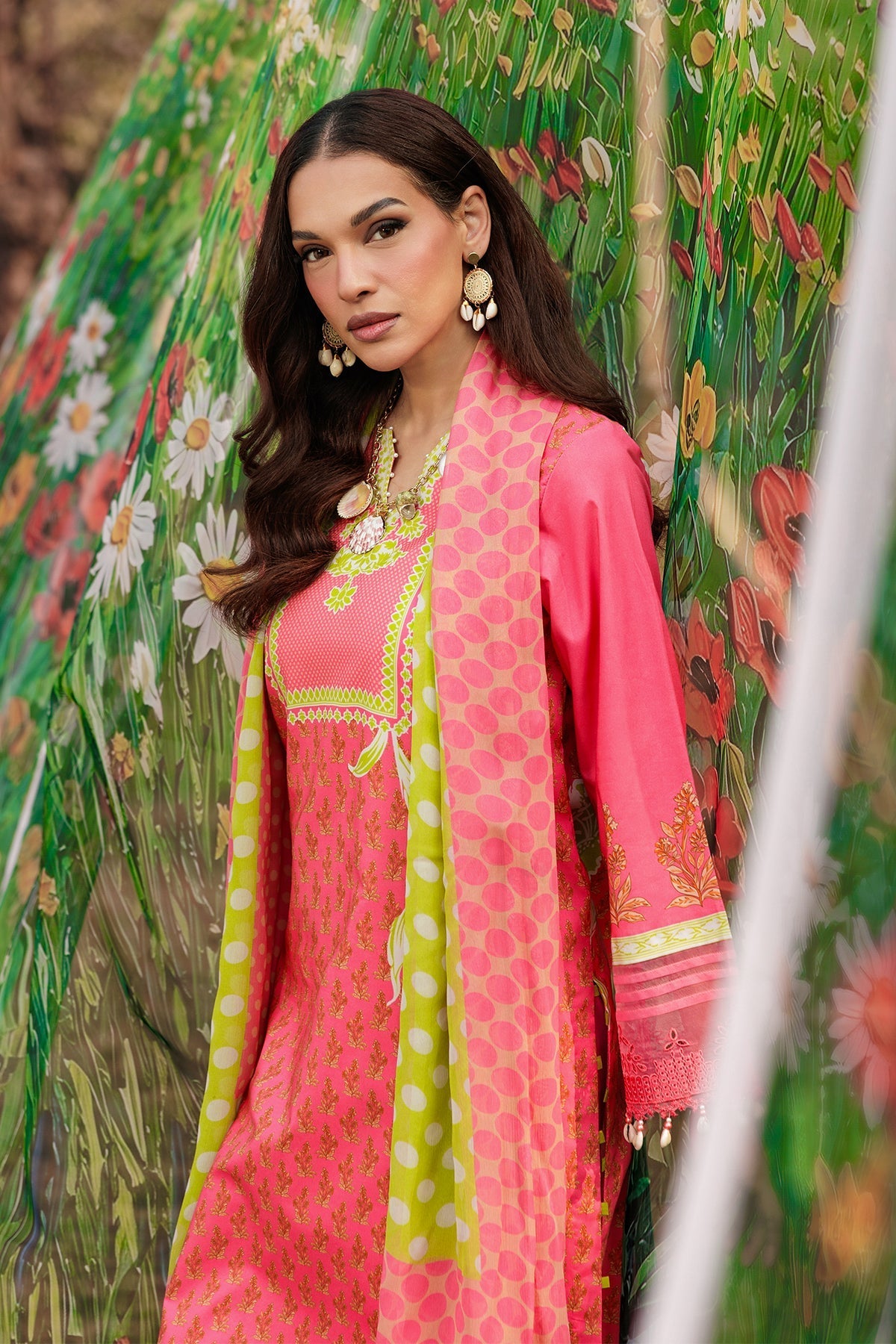 Charizma | Combination Lawn | CC6-18 - Luxury Dress - available at Maria Faisal in UK and USA.