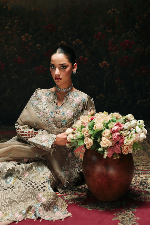 Rajbari | Sage Luxury Formals | Isla - Formal Dress - available at Maria Faisal in UK and USA.