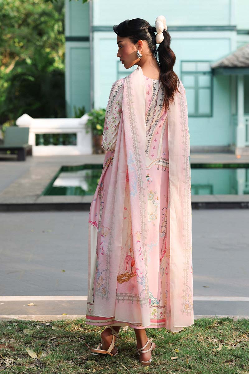 Qalamkar | Q Prints 26 | AX-06 (A) ELARA - Luxury Dress - available at Maria Faisal in UK and USA.