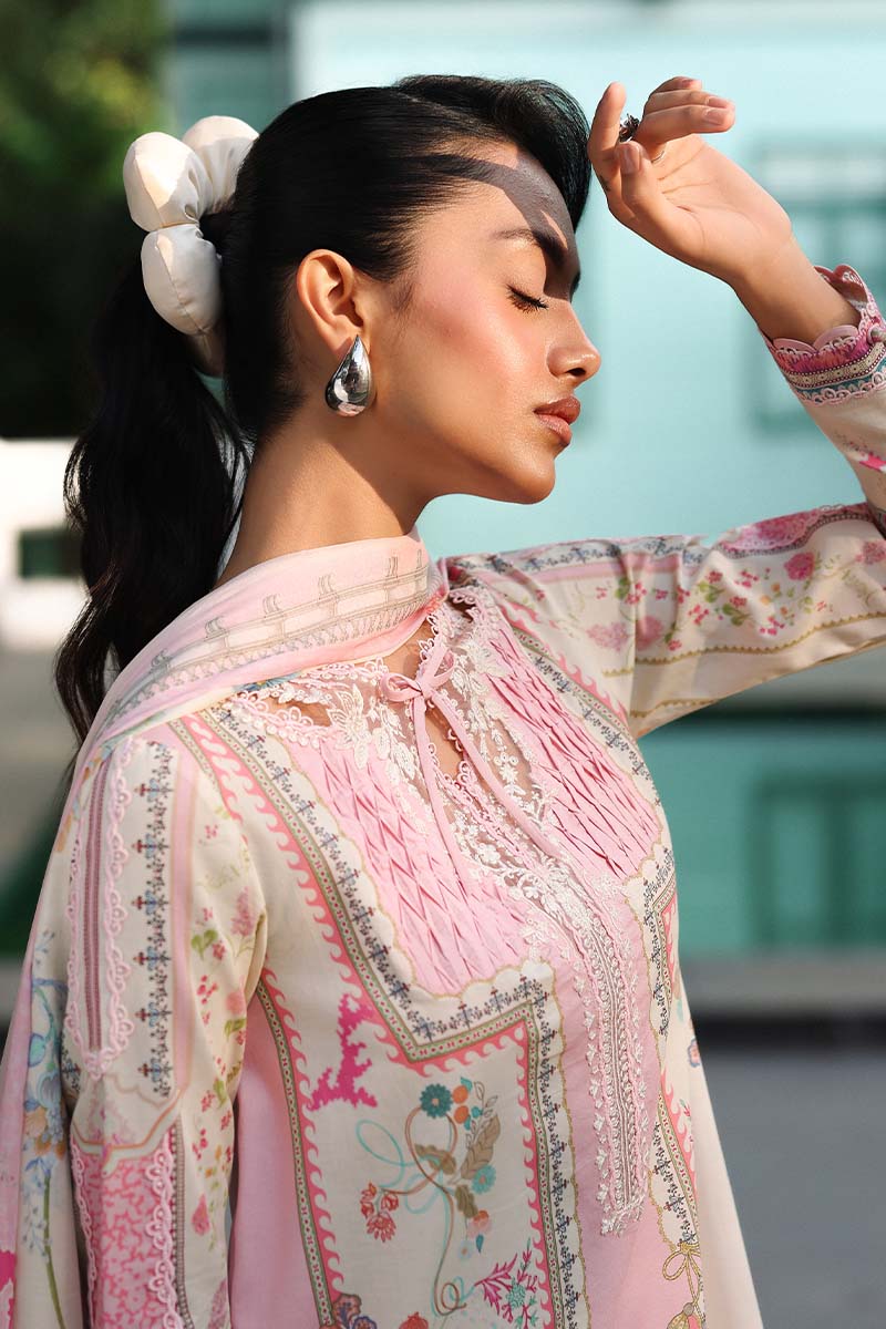 Qalamkar | Q Prints 26 | AX-06 (A) ELARA - Luxury Dress - available at Maria Faisal in UK and USA.