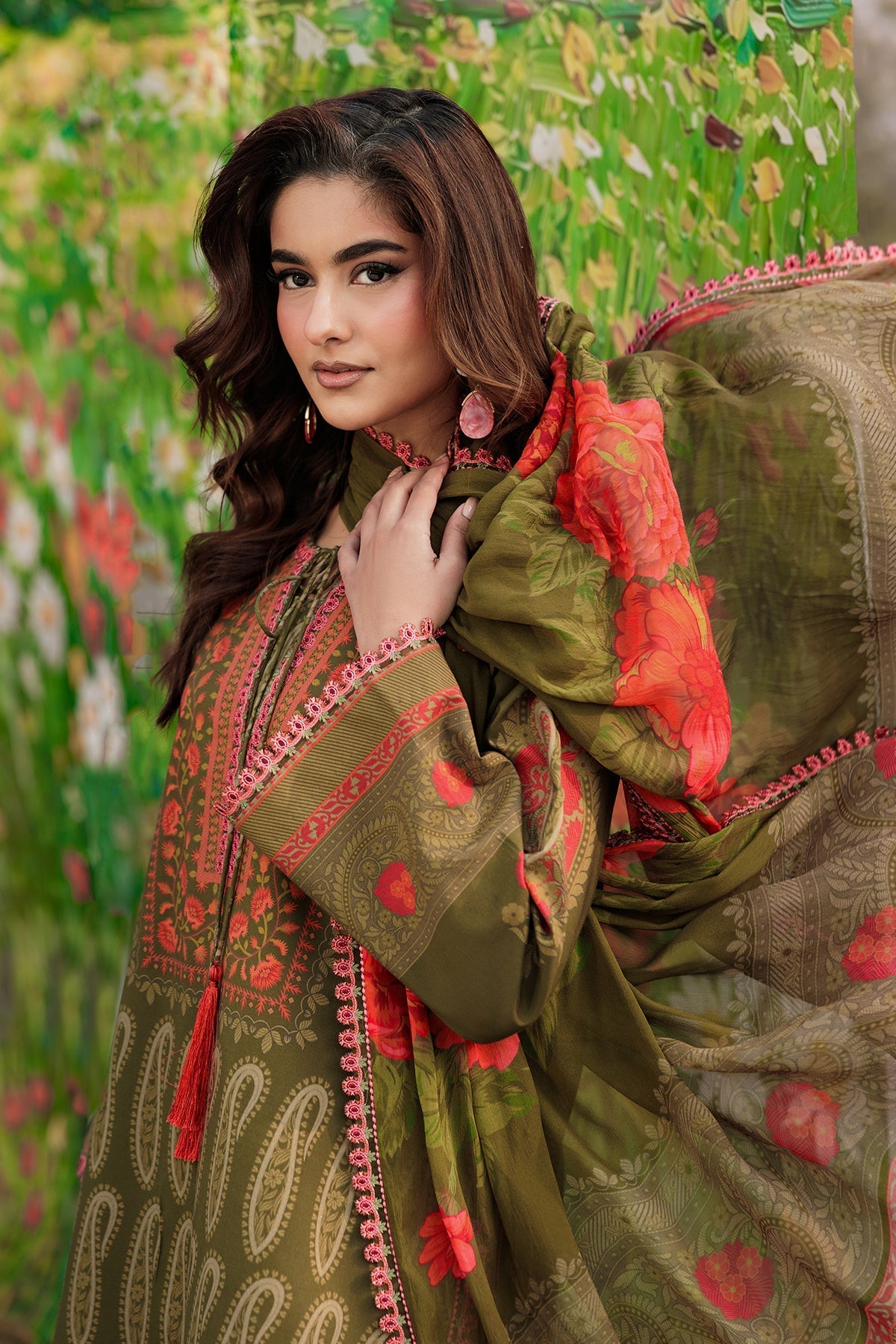 Charizma | Combination Lawn | CC6-11 - Luxury Dress - available at Maria Faisal in UK and USA.
