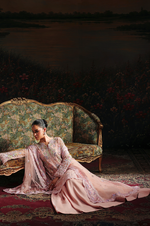 Rajbari | Sage Luxury Formals | Eyzel - Formal Dress - available at Maria Faisal in UK and USA.