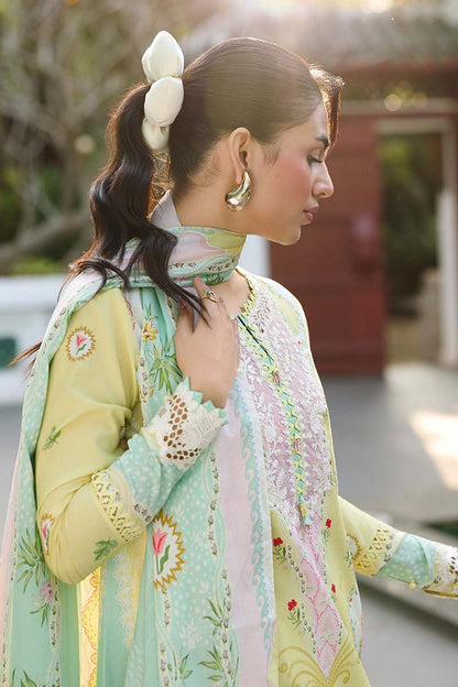 Qalamkar | Q Prints 26 | AX-10 (A) JOVIE - Luxury Dress - available at Maria Faisal in UK and USA.