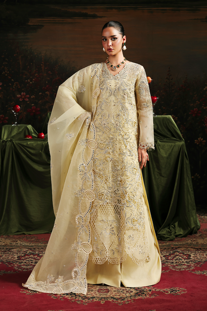 Rajbari | Sage Luxury Formals | Simer - Formal Dress - available at Maria Faisal in UK and USA.