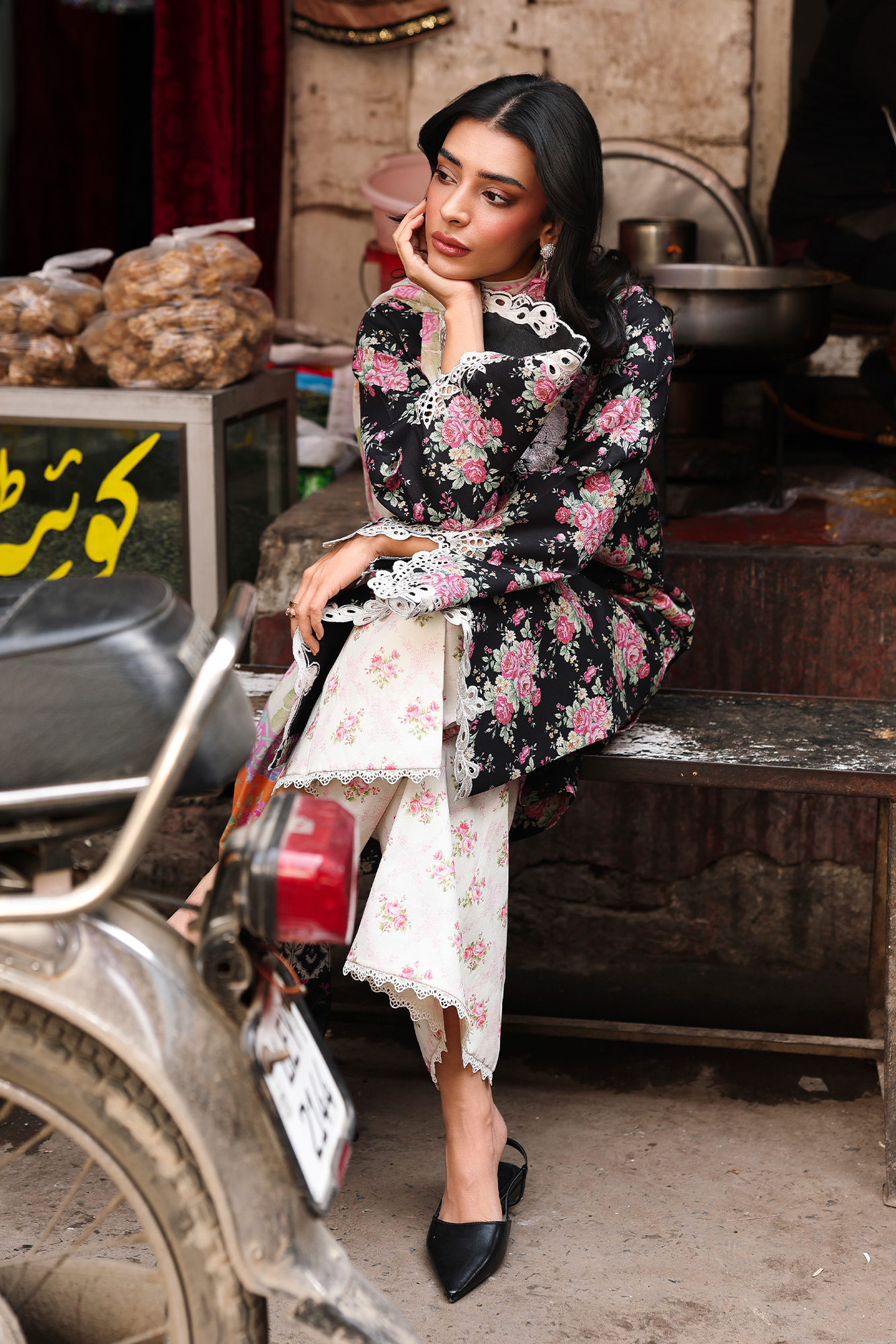 Rajbari | Nissa Floral Symphony | Vol. II | 06 - Luxury Dress - available at Maria Faisal in UK and USA.