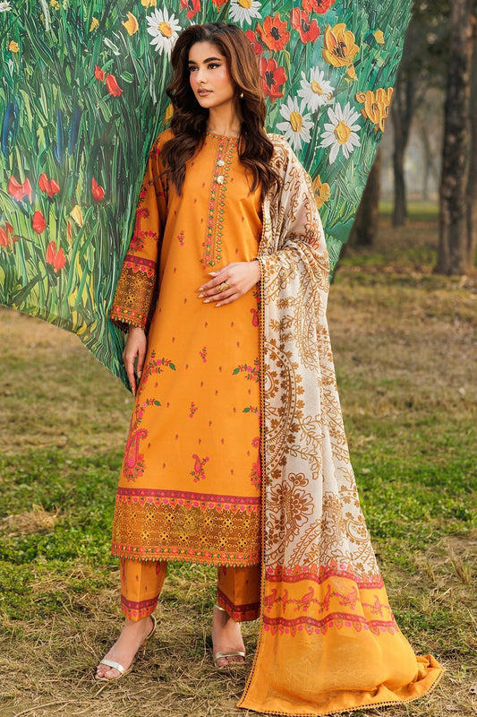 Charizma | Combination Lawn | CC6-14 - Luxury Dress - available at Maria Faisal in UK and USA.