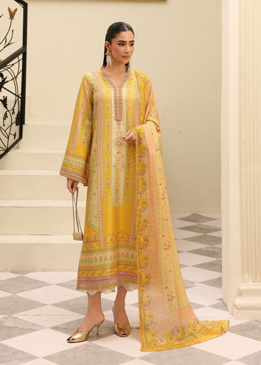 Kanwal Malik | Sorelle Luxe Silk 26 | Caprina - Luxury Dress - available at Maria Faisal in UK and USA.