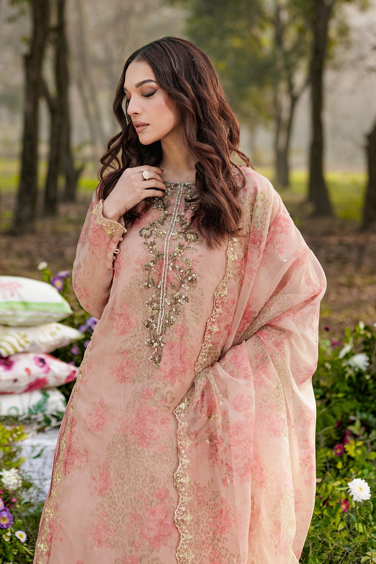 Charizma | Festive Pret  | CMA-6-074 - Dress - available at Maria Faisal in UK and USA.