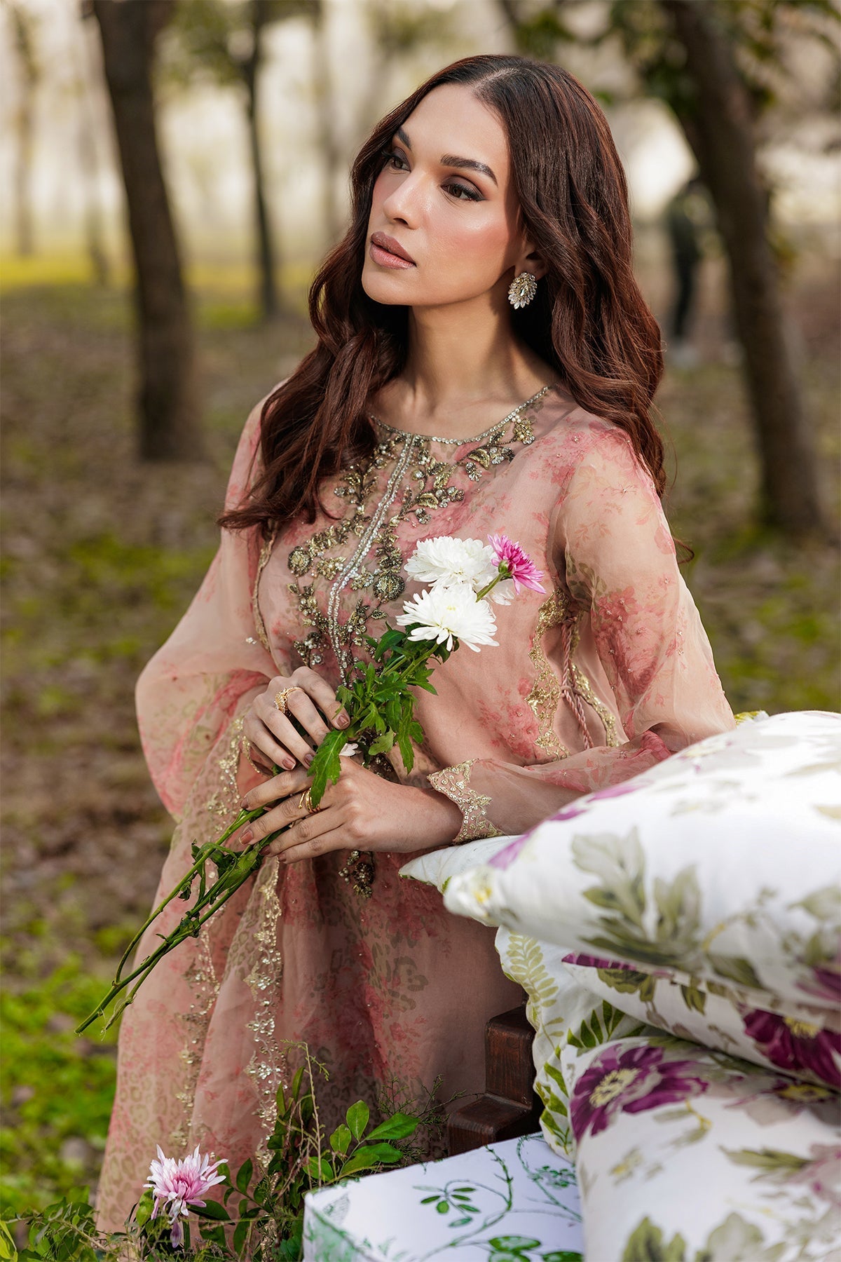 Charizma | Festive Pret  | CMA-6-074 - Dress - available at Maria Faisal in UK and USA.