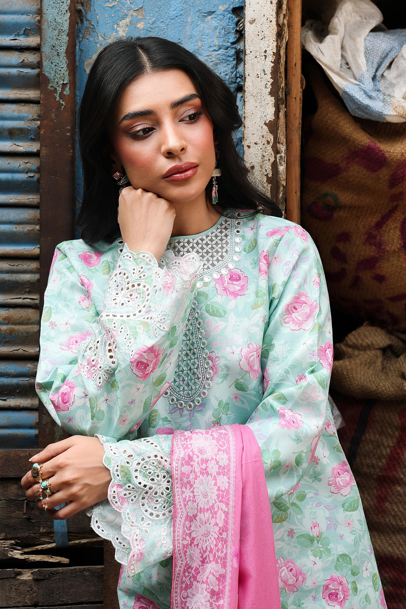 Rajbari | Nissa Floral Symphony | Vol. II | 10 - Luxury Dress - available at Maria Faisal in UK and USA.