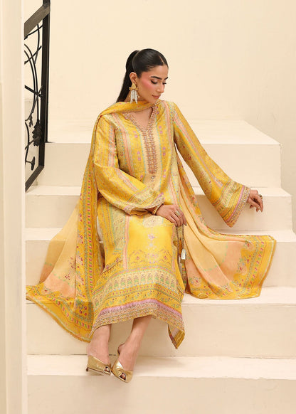 Kanwal Malik | Sorelle Luxe Silk 26 | Caprina - Luxury Dress - available at Maria Faisal in UK and USA.