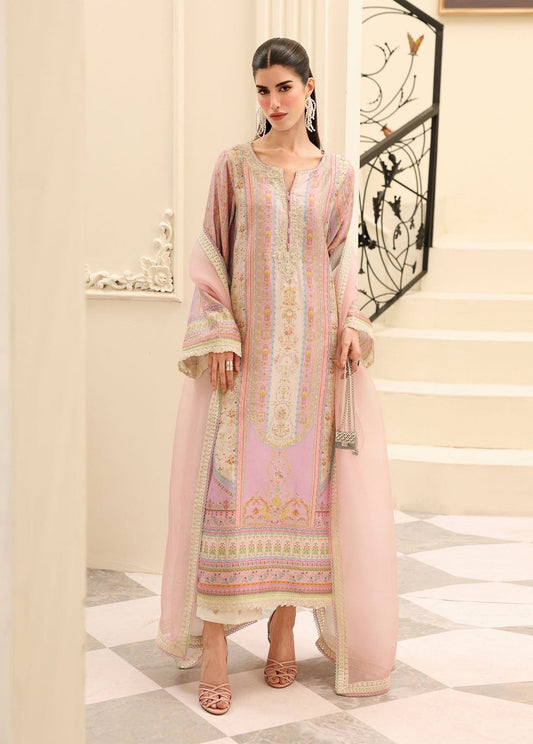 Kanwal Malik | Sorelle Luxe Silk 26 | Roselle - Luxury Dress - available at Maria Faisal in UK and USA.