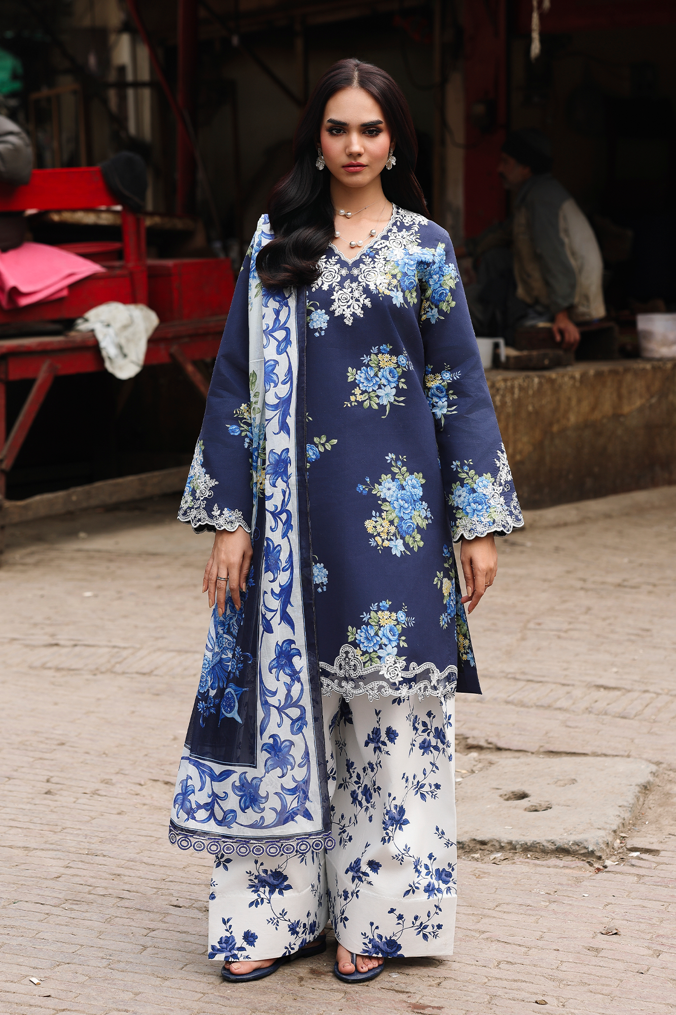 Rajbari | Nissa Floral Symphony | Vol. II | 05 - Luxury Dress - available at Maria Faisal in UK and USA.