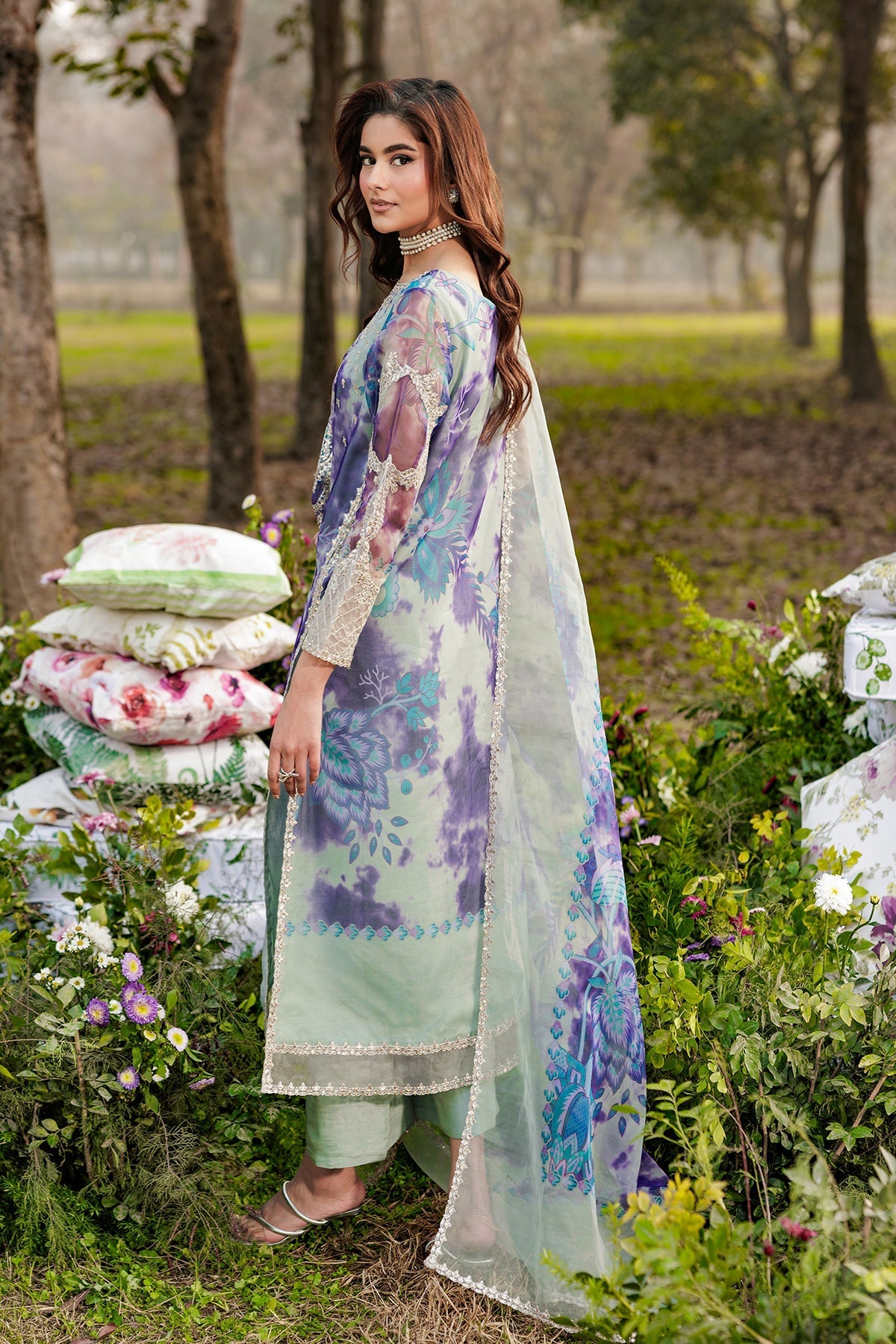 Charizma | Festive Pret  | CMA-6-176 - Dress - available at Maria Faisal in UK and USA.