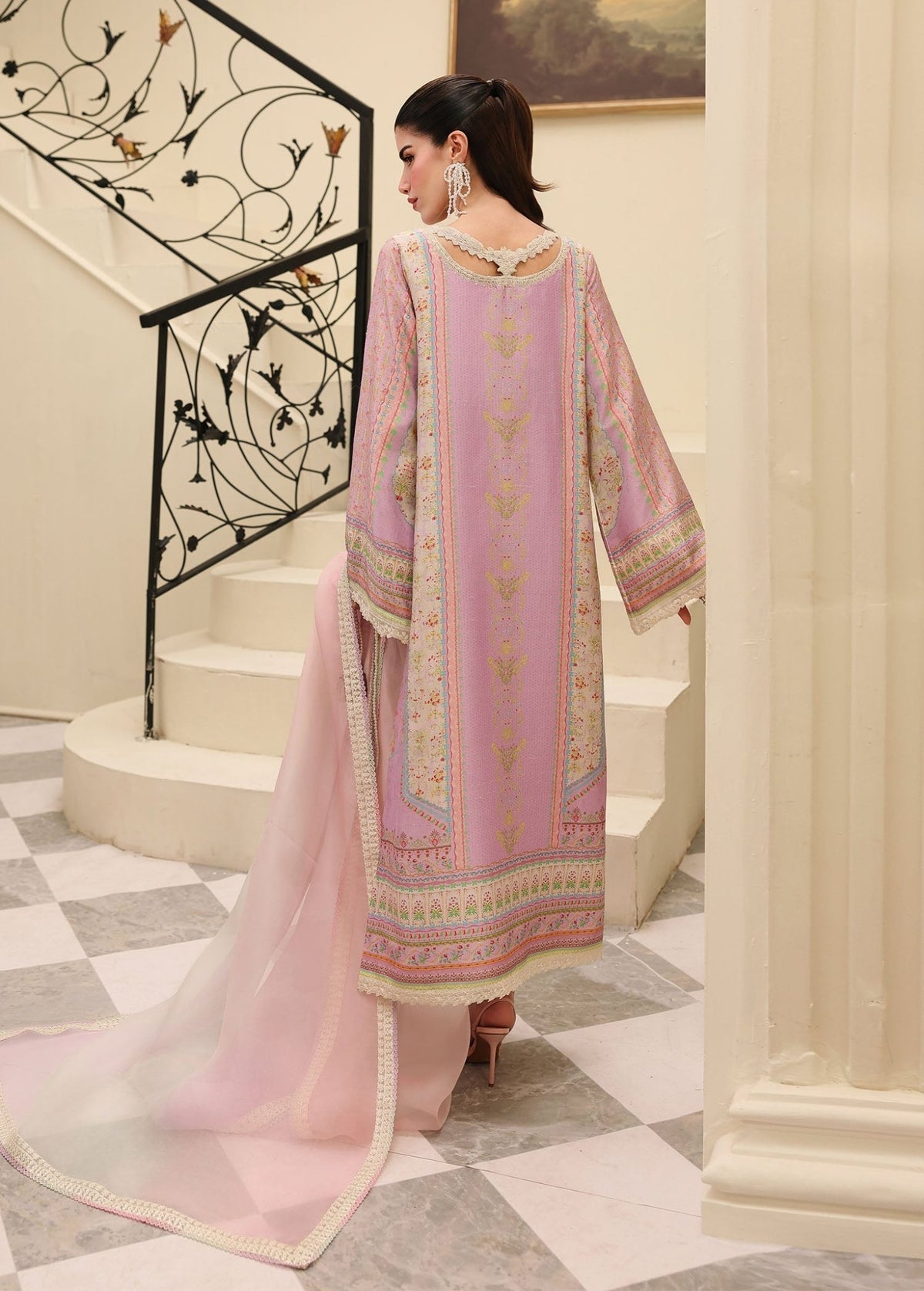 Kanwal Malik | Sorelle Luxe Silk 26 | Roselle - Luxury Dress - available at Maria Faisal in UK and USA.