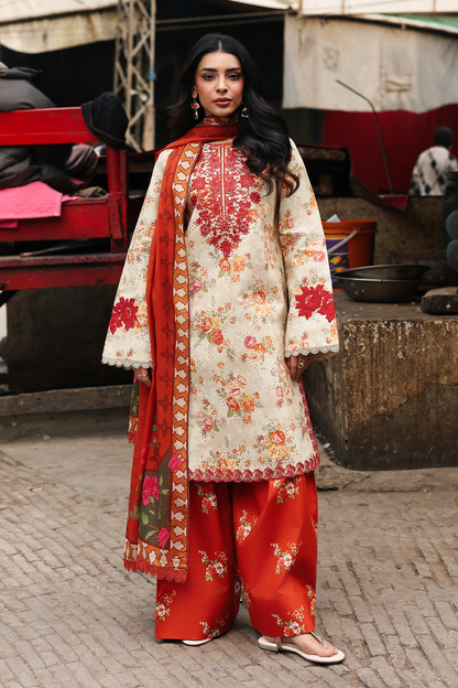 Rajbari | Nissa Floral Symphony | Vol. II | 01 - Luxury Dress - available at Maria Faisal in UK and USA.