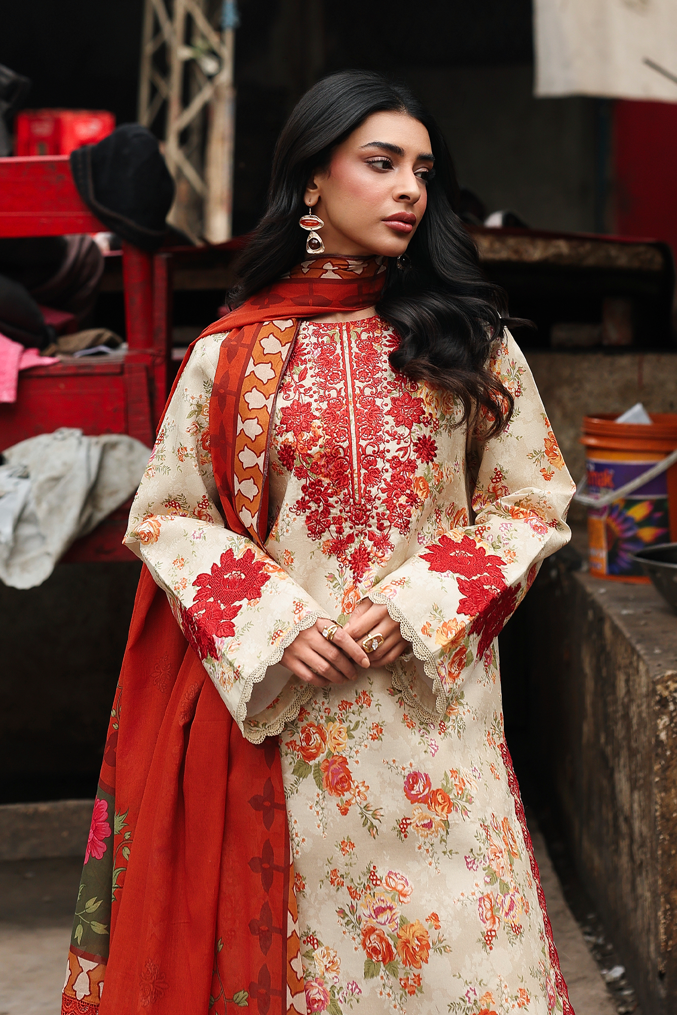Rajbari | Nissa Floral Symphony | Vol. II | 01 - Luxury Dress - available at Maria Faisal in UK and USA.