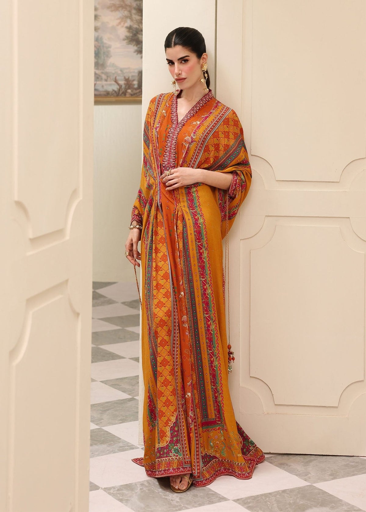 Kanwal Malik | Sorelle Luxe Silk 26 | Eira - Luxury Dress - available at Maria Faisal in UK and USA.