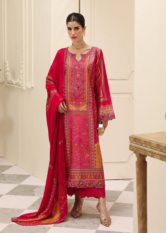 Kanwal Malik | Sorelle Luxe Silk 26 | Zeya - Luxury Dress - available at Maria Faisal in UK and USA.