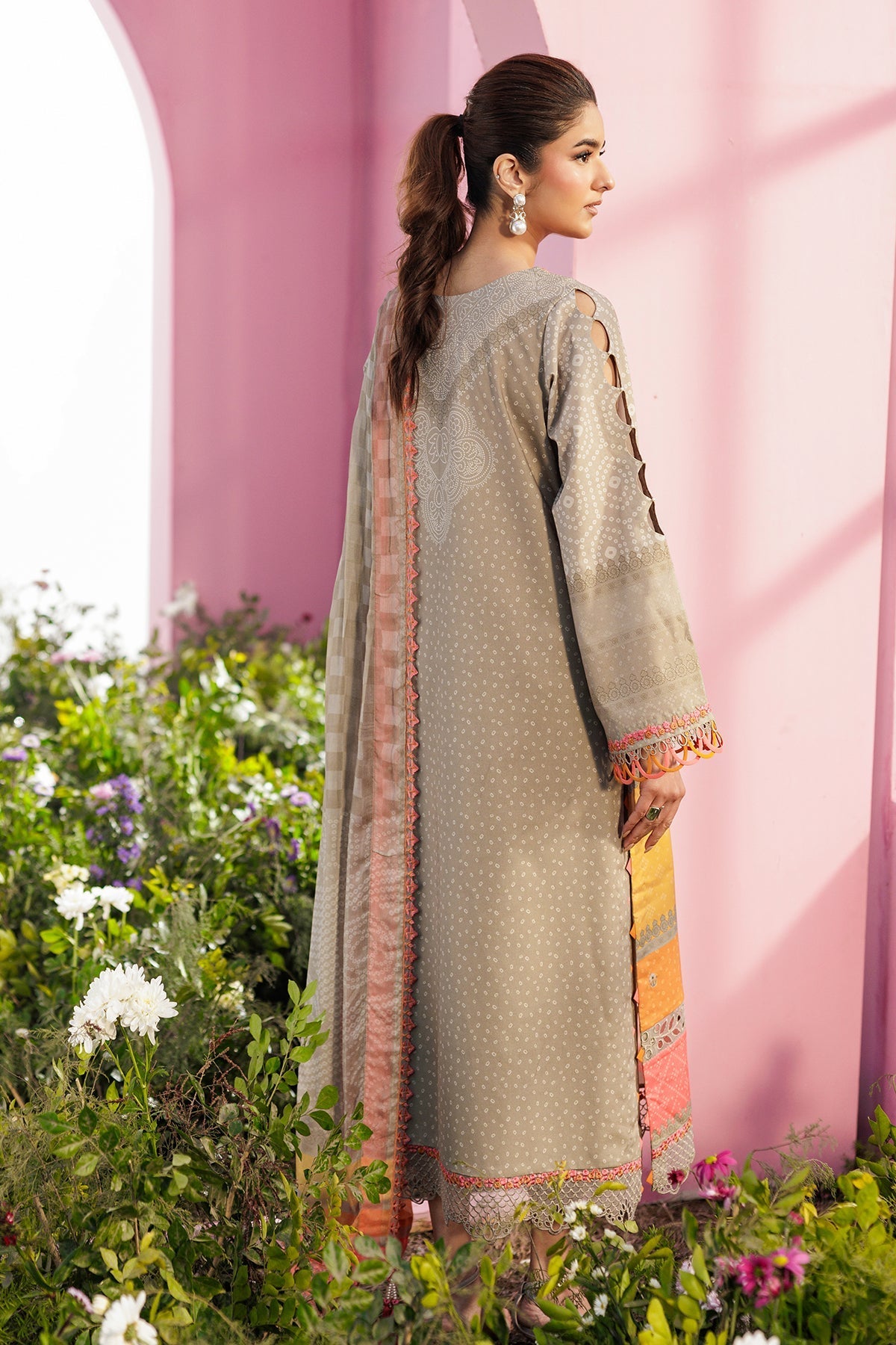 Charizma | Combination Lawn | CC6-15 - Luxury Dress - available at Maria Faisal in UK and USA.