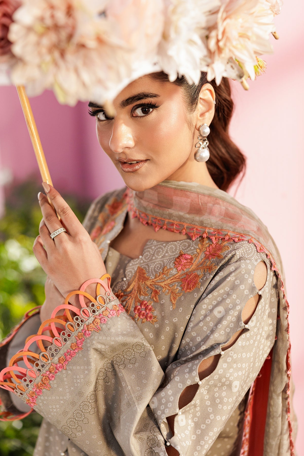 Charizma | Combination Lawn | CC6-15 - Luxury Dress - available at Maria Faisal in UK and USA.