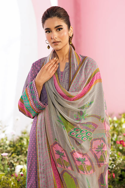 Charizma | Combination Lawn | CC6-17 - Luxury Dress - available at Maria Faisal in UK and USA.