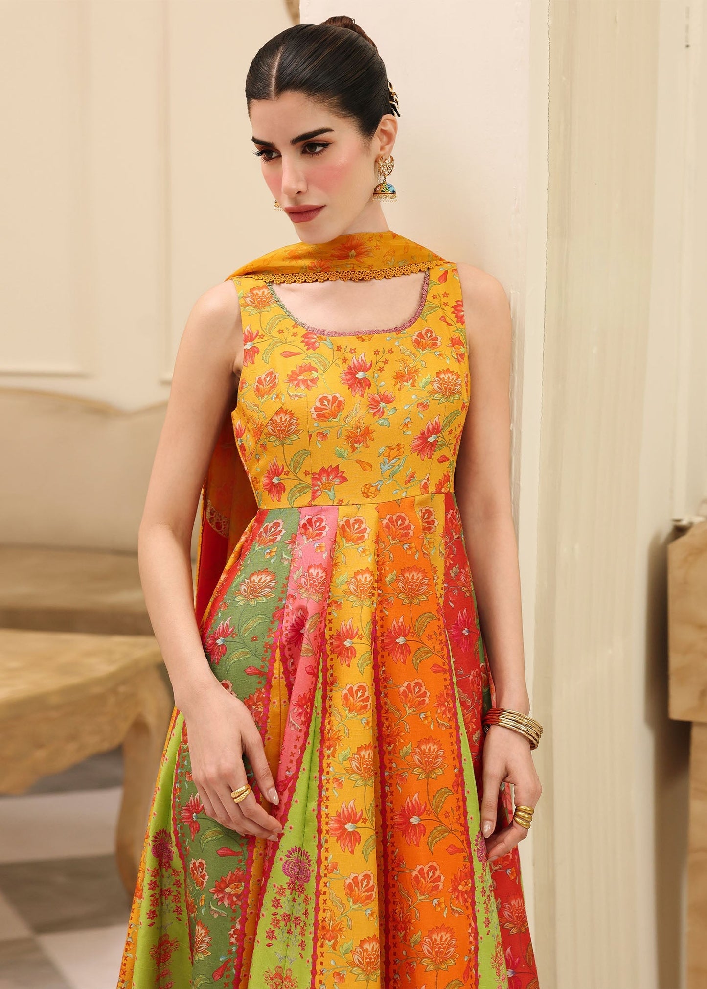 Kanwal Malik | Sorelle Luxe Silk 26 | Inaya - Luxury Dress - available at Maria Faisal in UK and USA.
