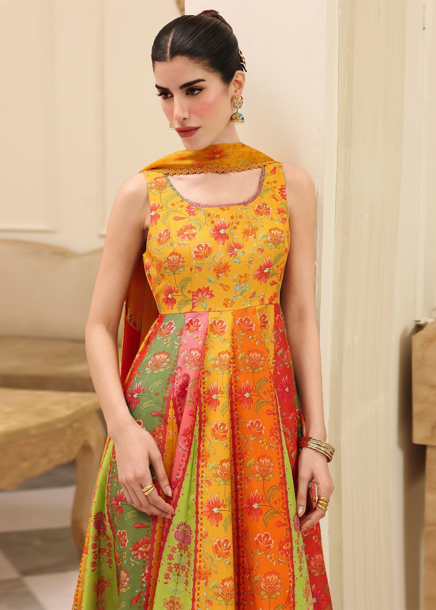 Kanwal Malik | Sorelle Luxe Silk 26 | Inaya - Luxury Dress - available at Maria Faisal in UK and USA.