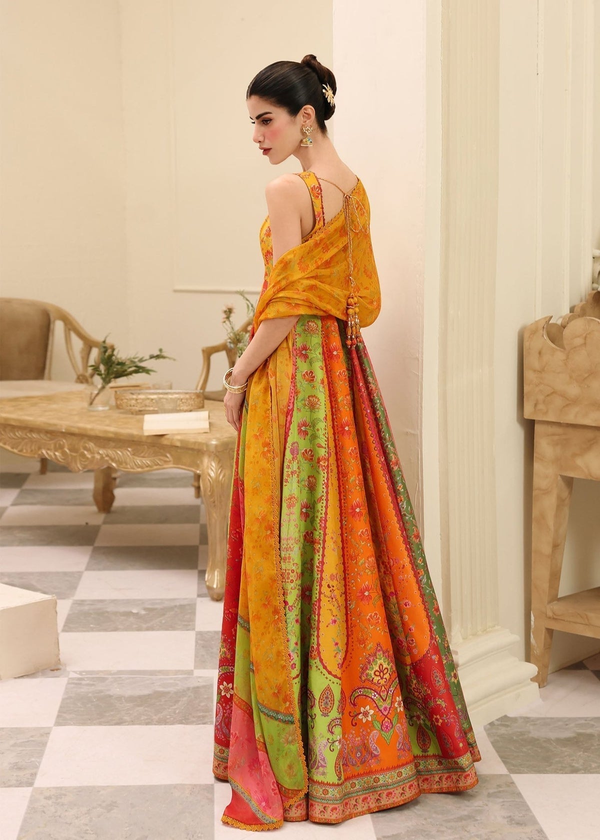 Kanwal Malik | Sorelle Luxe Silk 26 | Inaya - Luxury Dress - available at Maria Faisal in UK and USA.