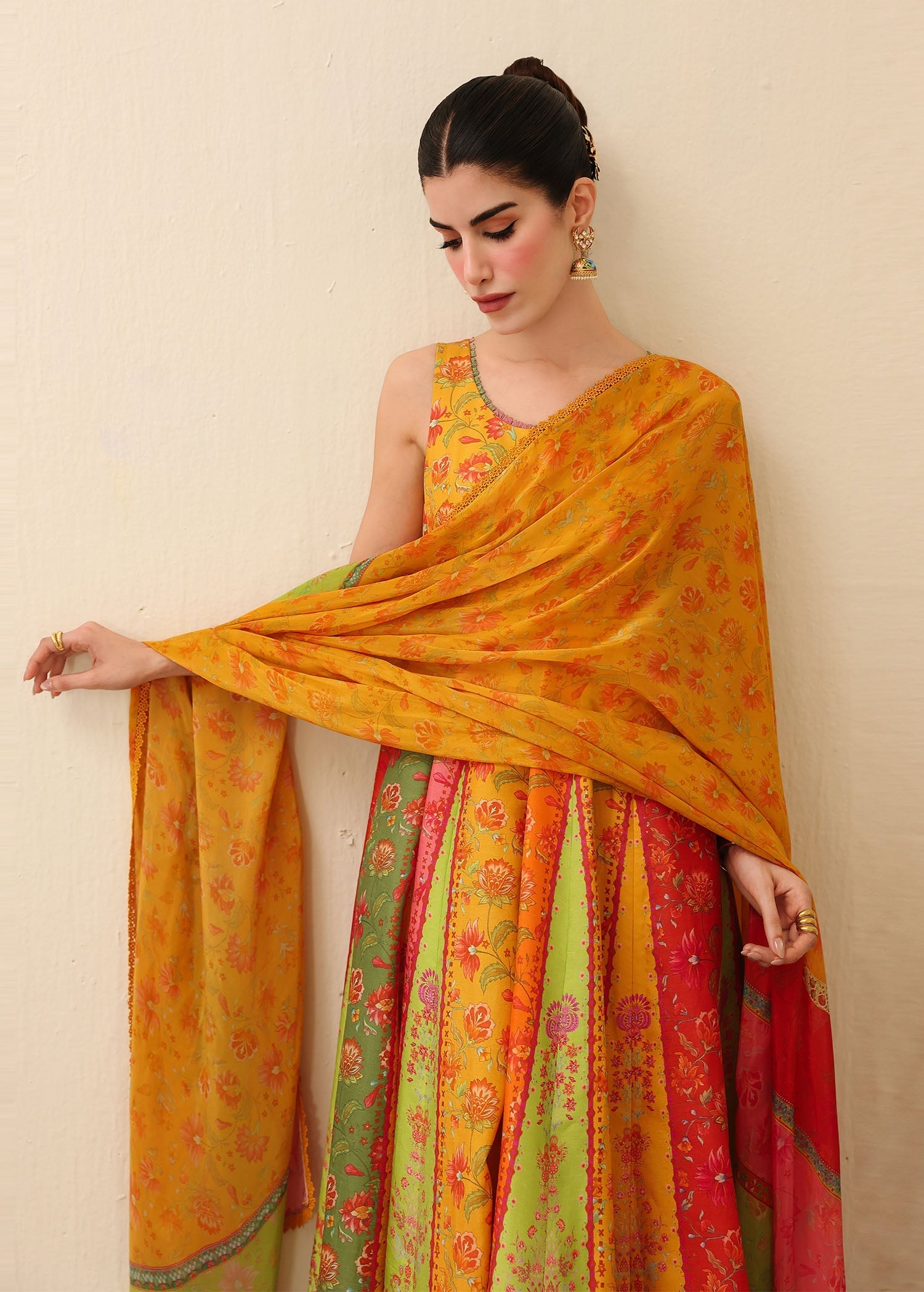 Kanwal Malik | Sorelle Luxe Silk 26 | Inaya - Luxury Dress - available at Maria Faisal in UK and USA.