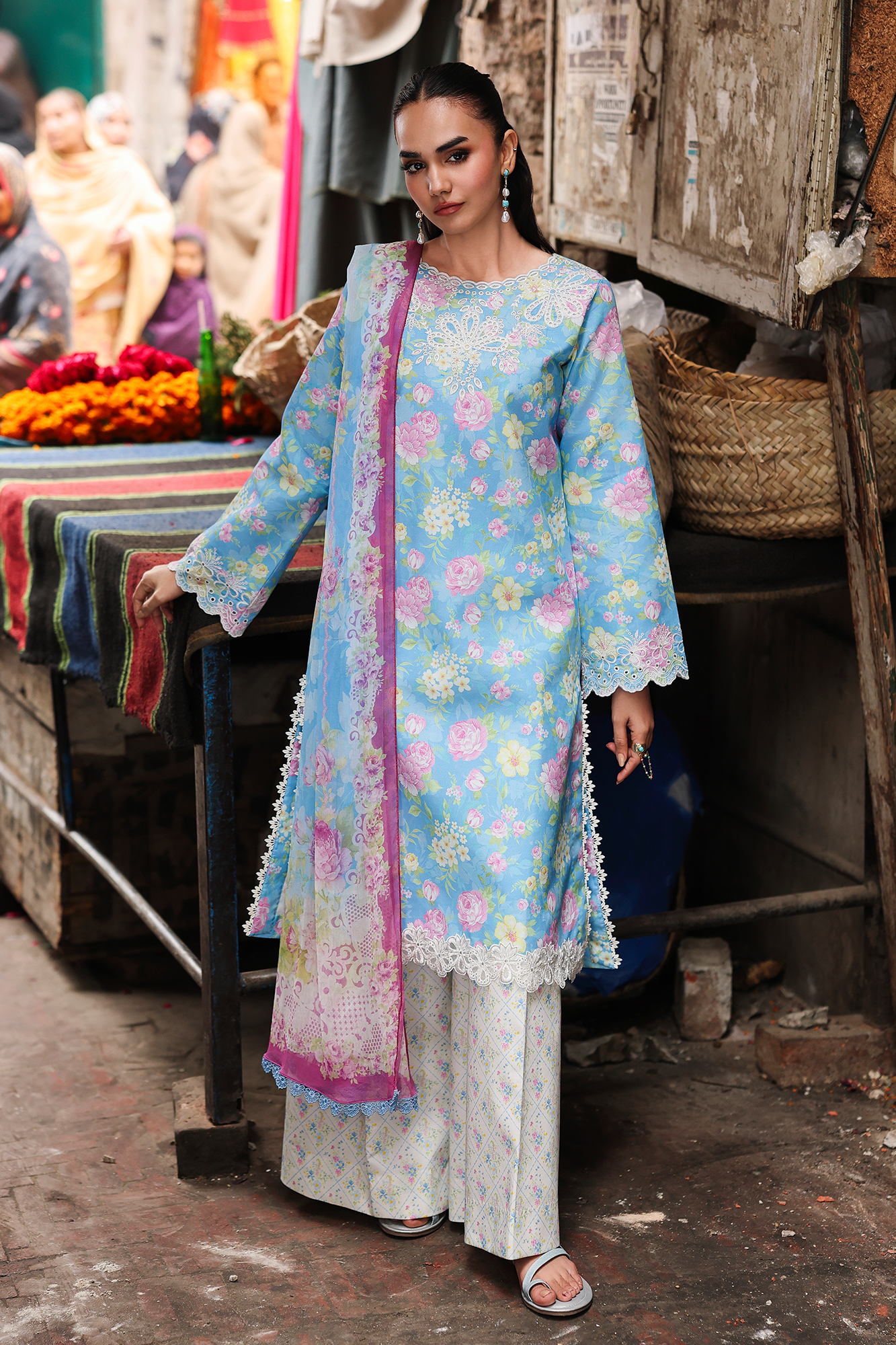 Rajbari | Nissa Floral Symphony | Vol. II | 02 - Luxury Dress - available at Maria Faisal in UK and USA.