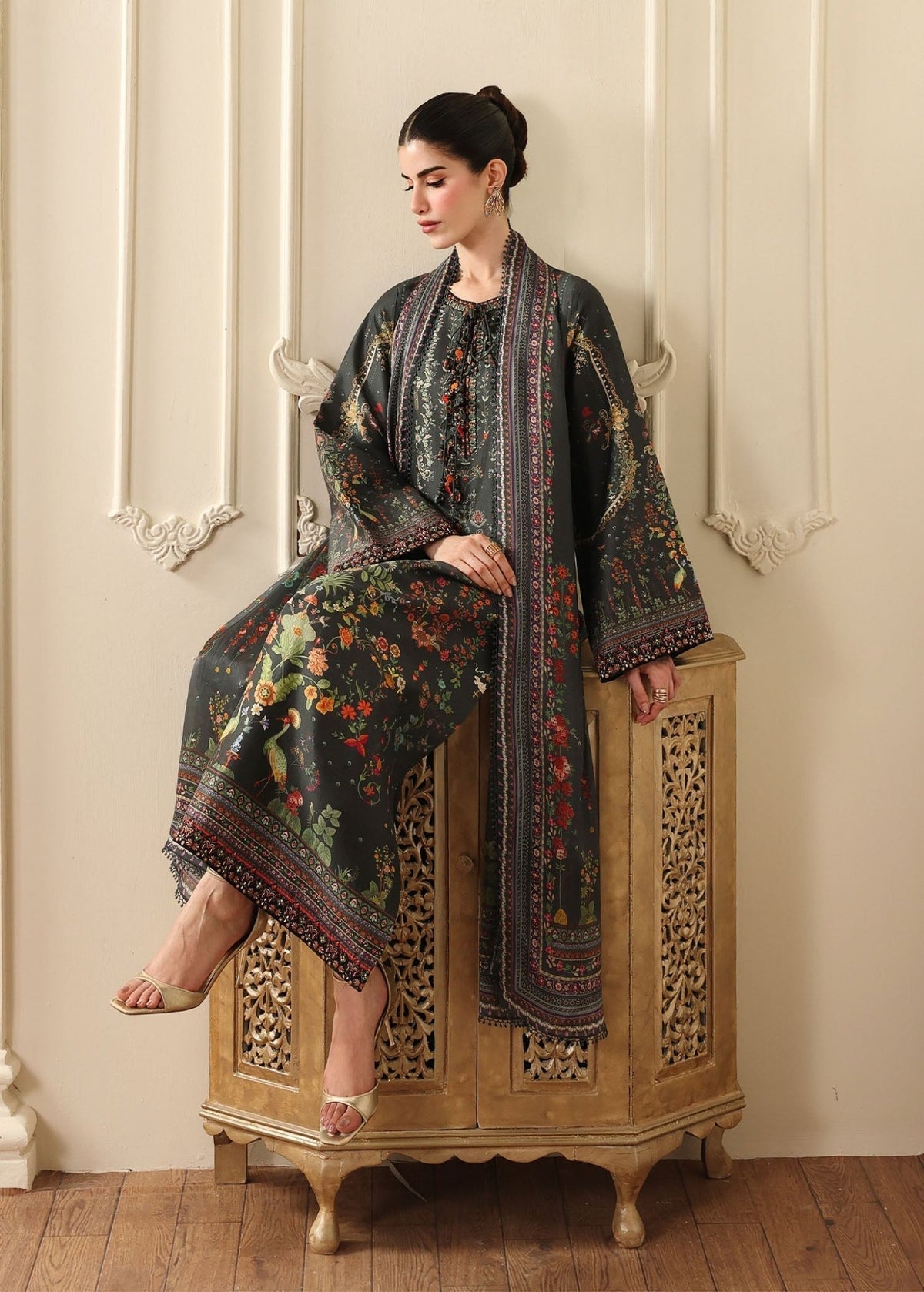 Kanwal Malik | Sorelle Luxe Silk 26 | Ayra - Luxury Dress - available at Maria Faisal in UK and USA.