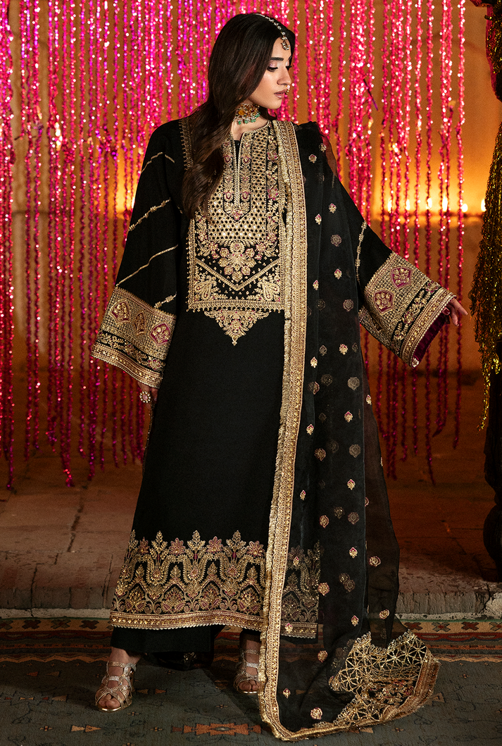 Saad Shaikh | Singhar Premium Silk 26 | YASMIN - Dress - available at Maria Faisal in UK and USA.